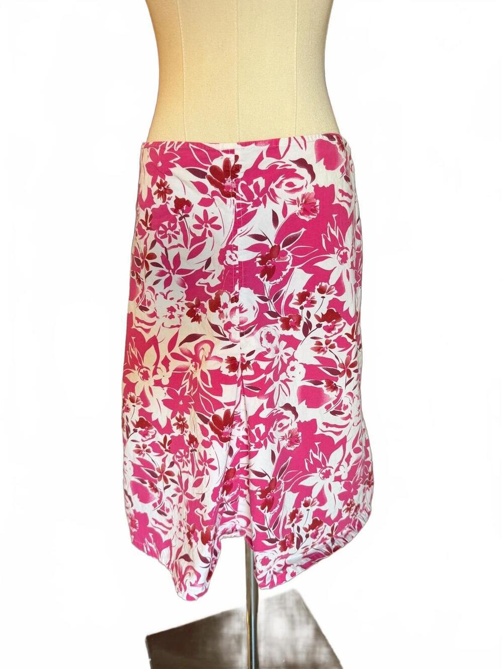 Y2K Low rise pink midi skirt